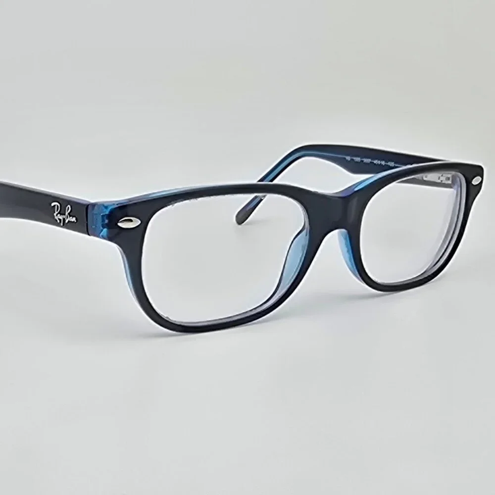 Ray-Ban RB1555 3667 Blue on Crystal Blue Kids Eyeglasses Frame w/ Flexhinge 46mm